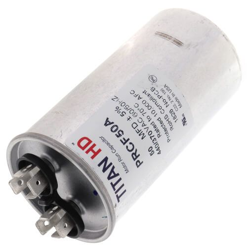 Titan HD PRCF50A - 50 MFD Round Motor Run Capacitor (440/370V)