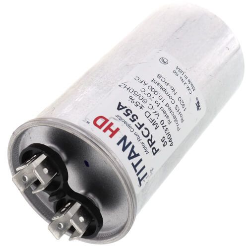 Titan HD PRCF55A - 55 MFD Round Motor Run Capacitor (440/370V)