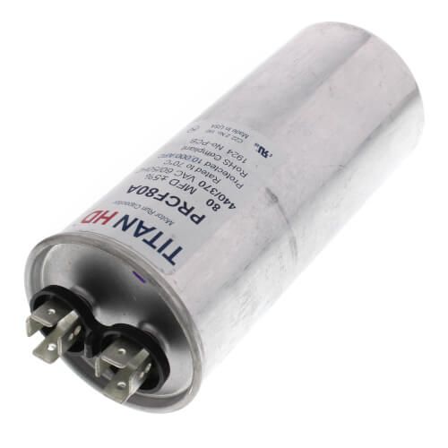 Tiatan Pro PRCF80A - 80 MFD Round Motor Run Capacitor (440/370V)