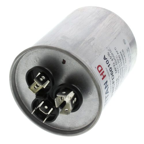 Titan HD PRCFD6010A - 60/10 MFD Round Dual Motor Run Capacitor (440/370V)