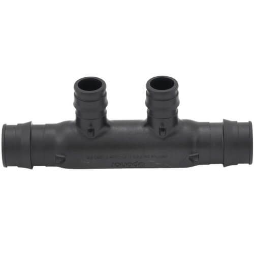 Uponor Q2227557 - EP Flow-Through Multi-Port Tee, 2 Outlets, 3/4"