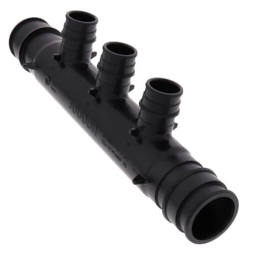 Uponor Q2231373 - EP Flow-Through Multi-Port Tee, 3 (3/4") Outlets, 1-1/4" ProPEX