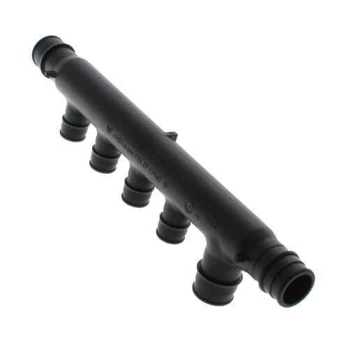 Uponor Q2247577 - EP Flow-Through Multi-Port Horizontal Tee, 4 Outlets, 3/4"