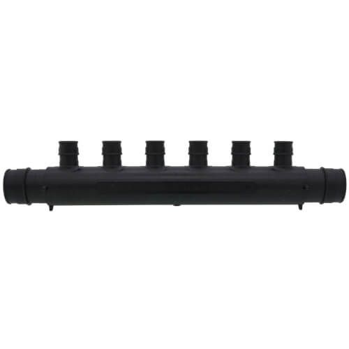 Uponor Q2261051 - EP Flow-Through Multi-Port Tee, 6 Outlets, 1"