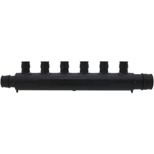 Uponor Q2261057 - EP Flow-Through Multi-Port Tee, 6 Outlets, 1" x 3/4"