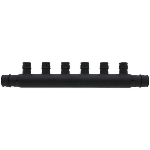 Uponor Q2267557 - EP Flow-Through Multi-Port Tee, 6 Outlets, 3/4"