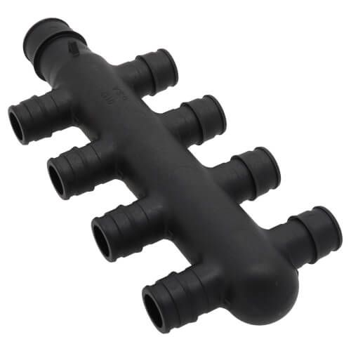 Uponor Q2387550 - EP Branch Opposing Port Multi-Port Tee, 8 Outlets, 3/4"