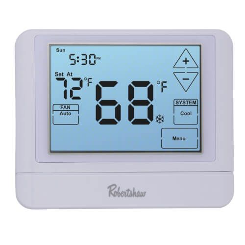 Robertshaw RS9320T - Digital Programmable Touchscreen Wall Thermostat (3 Heat/2 Cool)
