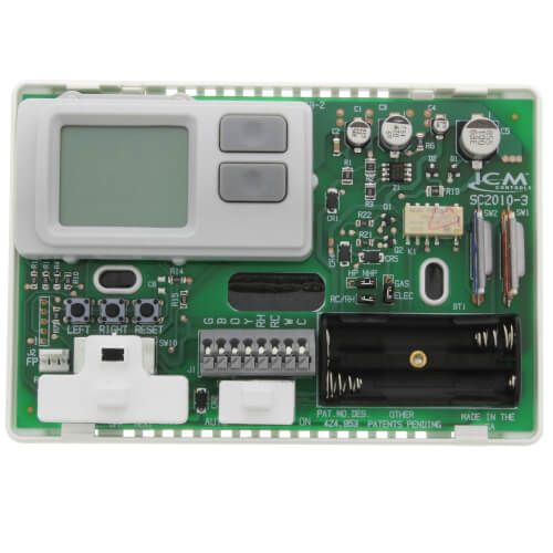  ICM Controls SC2010L - Non-Programmable SimpleComfort Thermostat - 1 Heat/1 Cool/1 Heat Pump (Dual Powered)