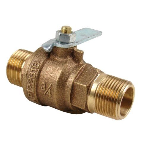 Rheem SP12231B - Drain Valve for Water Heater - Lever, Brass, 3-3/4 in. length