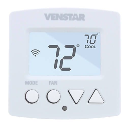 Venstar T2000 - EXPLORER MINI THERMOSTAT RESIDENTIAL 7 DAY PROGRAMMABLE 2 STAGE HEAT 2 STAGE COOL WIRED WIFI
