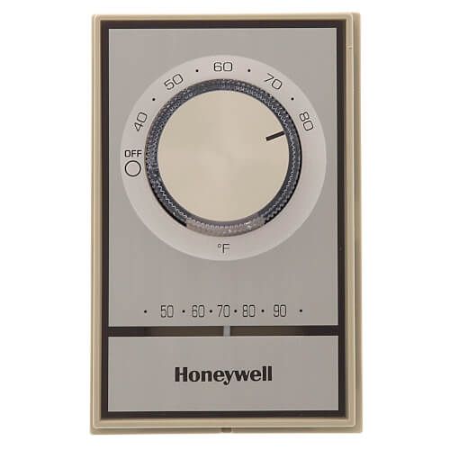 Resideo T498B1512 - T498 Beige Electric Heat Thermostat, w/ Pos Off & Range Stops