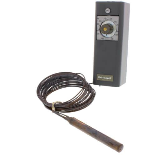 Honeywell T675A1425 - Remote bulb Commercial Temperature Controller, 55 F to 175 F, 20 ft. capillary, Copper bulb sensing element