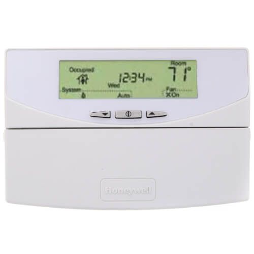 Honeywell T7350D1008 - Programmable Commercial Thermostat with 3 Heat/3 Cool Conventional/Heat Pump