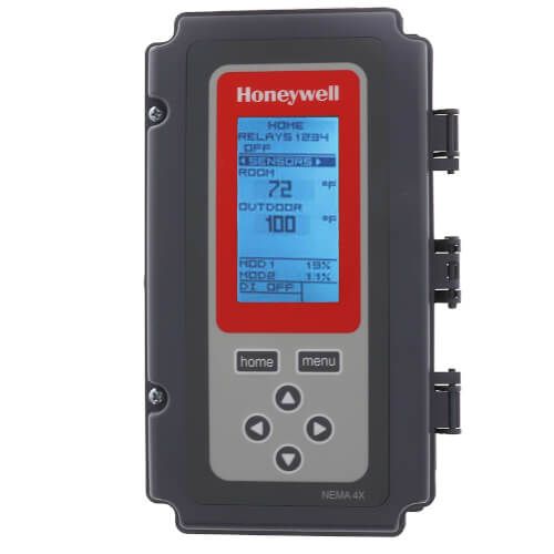 Honeywell T775B2024 - Electronic Temp Controller w/ 2 Temp Inputs, 4 SPDT Relays, 1 Sensor, NEMA 4X Enclosure