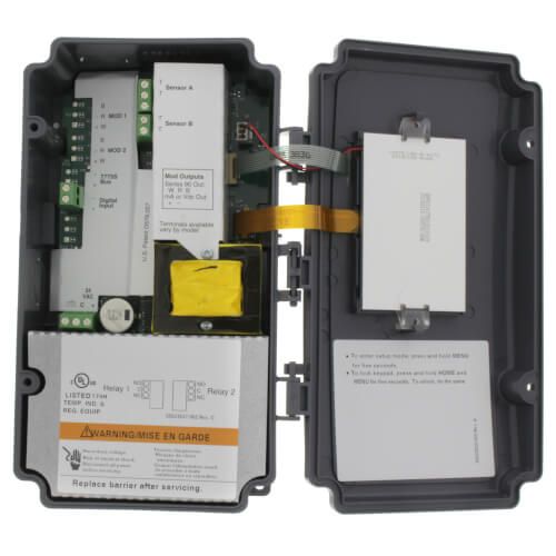 Honeywell T775B2032 - Electronic Temp Controller w/ 2 Temp Inputs, 2 SPDT Relays, 1 Sensor