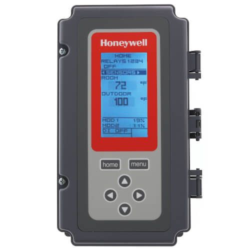 Honeywell T775L2007 - Electronic Temp Controller Special Sequencer Model w/ 2 Temp Inputs, 4 SPDT Relays, 1 Sensor