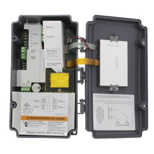 Honeywell T775L2007 - Electronic Temp Controller Special Sequencer Model w/ 2 Temp Inputs, 4 SPDT Relays, 1 Sensor