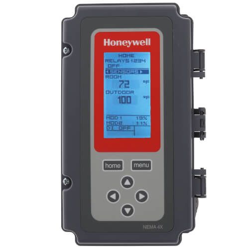 Honeywell T775M2022 - Electronic Temp Controller w/ 2 Temp Inputs, 2 SPDT Relays, 2 Analog Outputs, 1 Sensor, NEMA 4X Enclosure