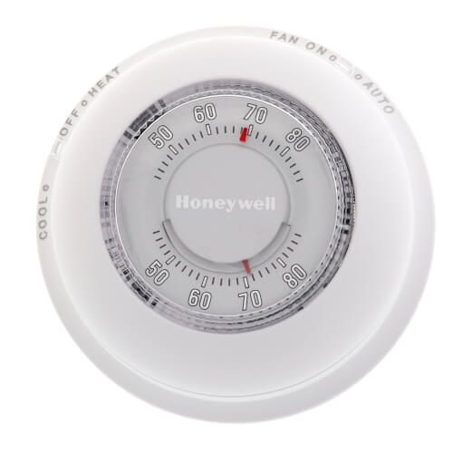 Honeywell Home T87N1000 - Round Non-Programmable, 1H/1C, Mechanical Thermostat