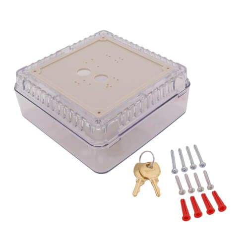 Honeywell Home TG510A1001 - Small Universal Thermostat Guard - Clear Cover (T87)