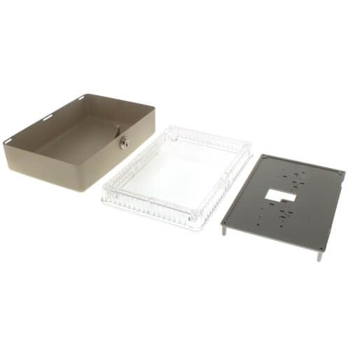 Honeywell Home TG512D1003 - Large Universal Thermostat Guard with Beige Painted Steel Cover