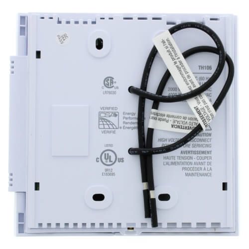 Honeywell Home TH106 - 7 Day Programmable Line Volt Thermostat for Electric Heating