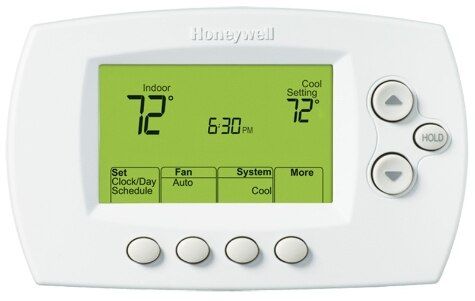 Rheem TH6110D1021-Thermostat - 1H/1C Conventional, 1H/1C Heat Pump, Autochangeover, 5/2, 5/1/1 Programming