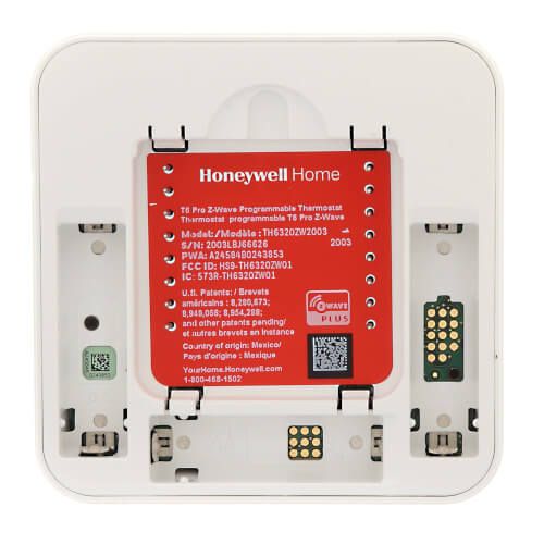 Honeywell Home TH6320ZW2003 - Z-Wave T6 Pro Programmable Thermostat, 3H/2C Heat Pump, 2H/2C Conventional