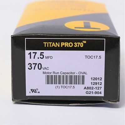 TITAN HD TOC17.5 - 17.5 MFD Oval Motor Run Capacitor (370V)