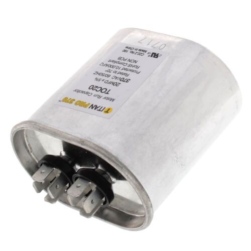 Titan Pro TOC20 - 20 MFD Oval Motor Run Capacitor (370V)