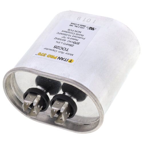 Titan Pro TOC25 - 25 MFD Oval Motor Run Capacitor (370V)