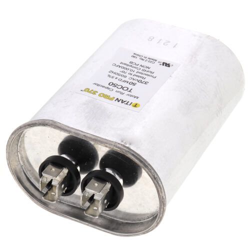 Titan Pro TOC50 - 50 MFD Oval Motor Run Capacitor (370V)
