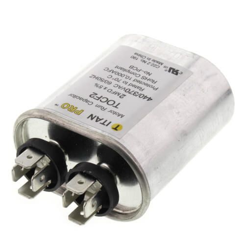 Titan Pro TOCF2 - 2 MFD Oval Motor Run Capacitor (440/370V)