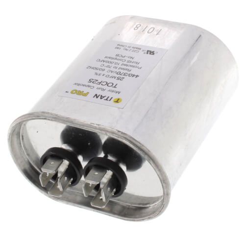 Titan Pro TOCF25 - 25 MFD Oval Motor Run Capacitor (440/370V)