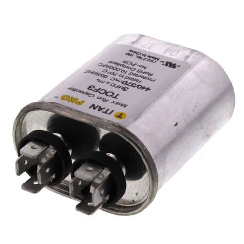 Titan Pro TOCF3 - 3 MFD Oval Motor Run Capacitor (440/370V)