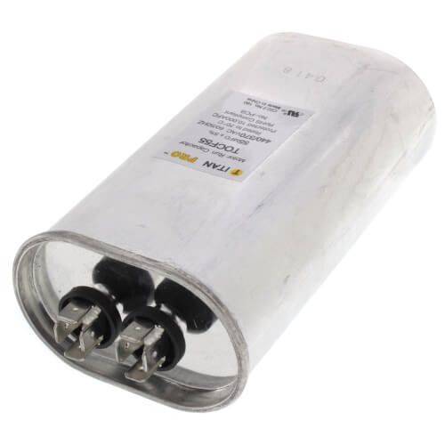 Titan Pro TOCF55 - 55 MFD Oval Motor Run Capacitor (440/370V)