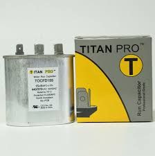 Titan Pro TOCFD155 - 15/5 MFD Oval Dual Motor Run Capacitor (440/370V)
