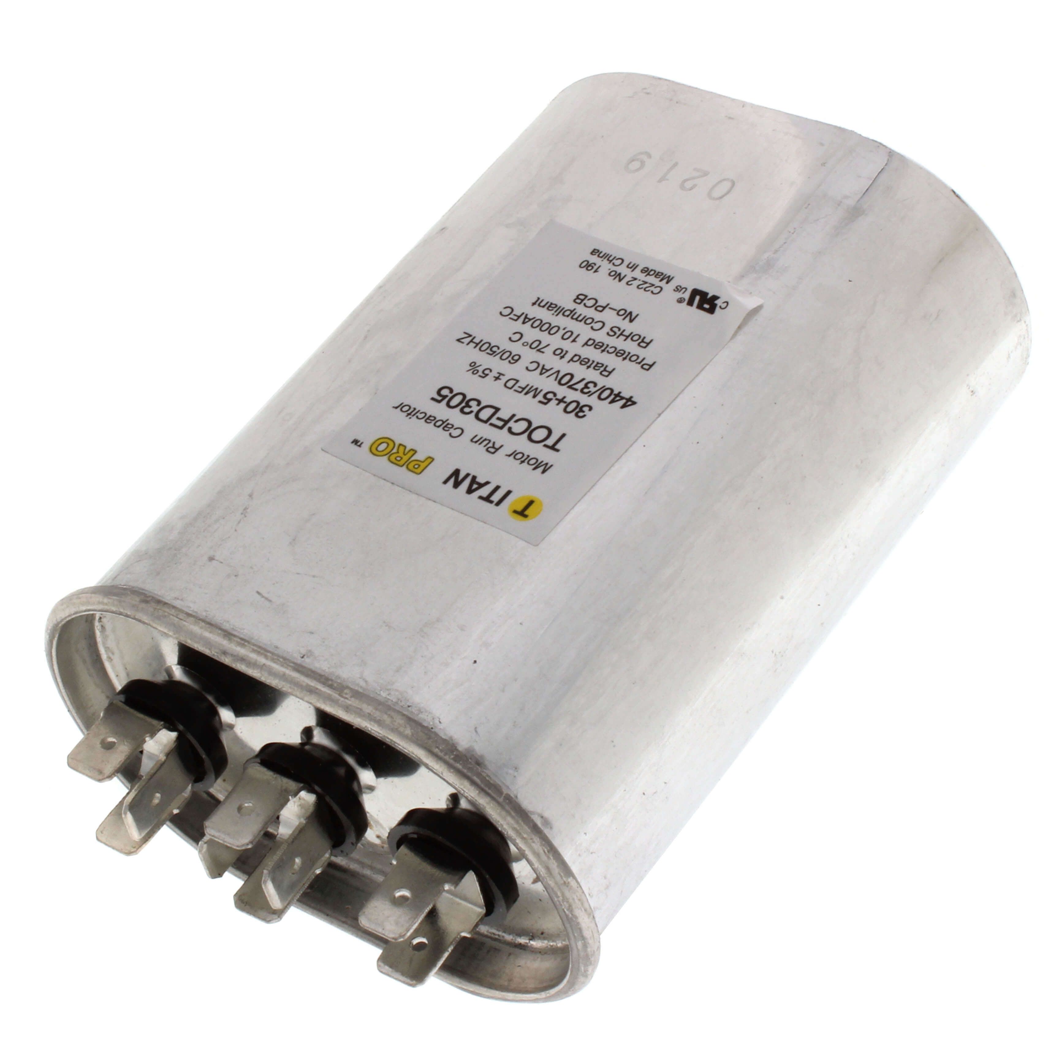 TITAN TOCFD305 30+5 MFD 440/370V OVAL