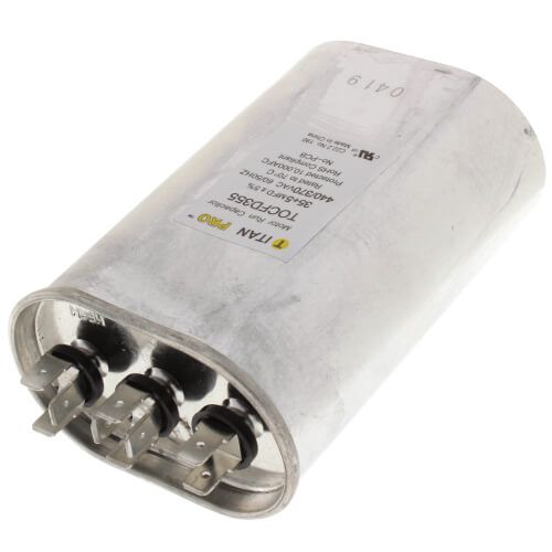 Titan Pro TOCFD355 - 35/5 MFD Oval Dual Motor Run Capacitor (440/370V)