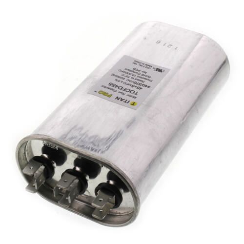 Titan Pro TTOCFD455 - 45/5 MFD Oval Dual Motor Run Capacitor (440/370V)
