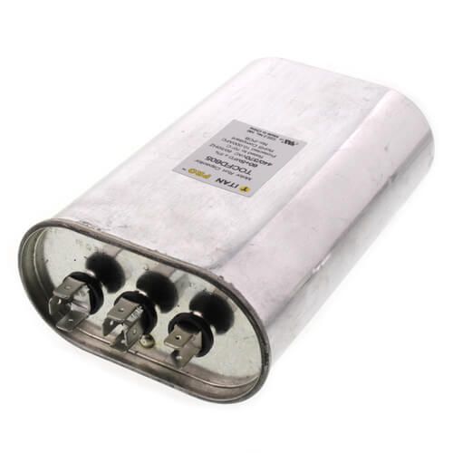Titan Pro TOCFD605 - 60/5 MFD Oval Dual Motor Run Capacitor (440/370V)