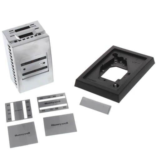 Honeywell TP970B2077 - Pneumatic Thermostat Reverse Acting, Cooling, (includes small wall plate and satin chrome cover)