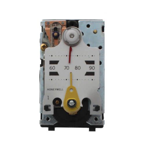 Honeywell TP970B2077 - Pneumatic Thermostat Reverse Acting, Cooling, (includes small wall plate and satin chrome cover)