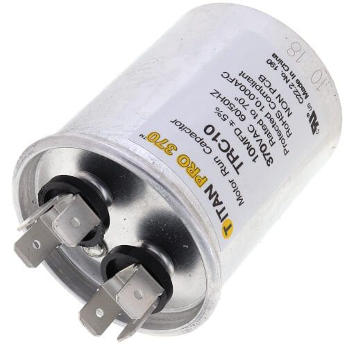 Titan Pro TRC10 - 10 MFD Round Motor Run Capacitor (370V)
