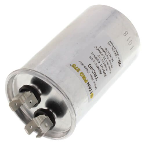 Titan Pro TRC40 - 40 MFD Round Motor Run Capacitor (370V)