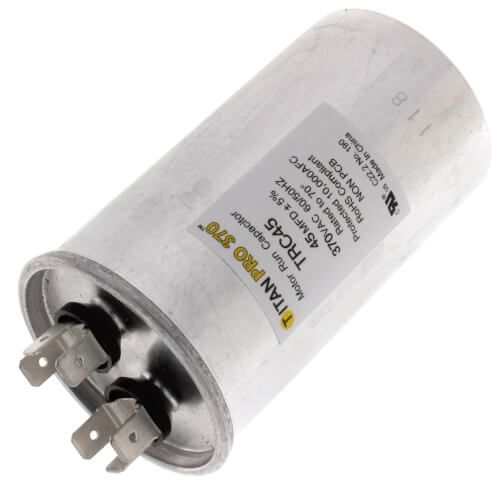 Titan Pro TRC45 - 45 MFD Round Motor Run Capacitor (370V)