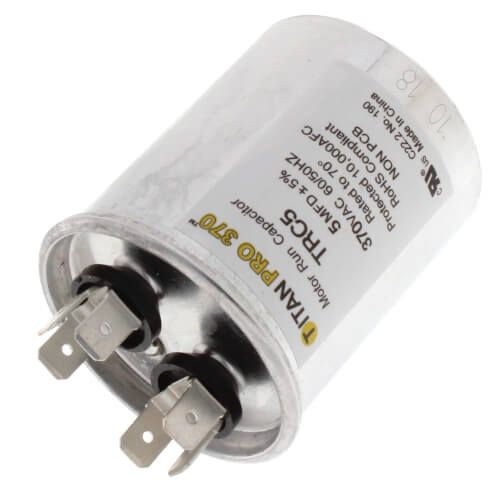 Titan Pro TRC5 - 5 MFD Round Motor Run Capacitor (370V)