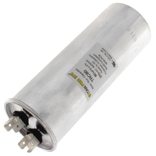 Titan Pro TRC80 - 80 MFD Round Motor Run Capacitor (370V)