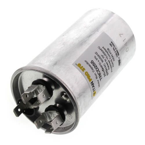 Titan Pro TRCD255 - 25/5 MFD Round Dual Motor Run Capacitor (370V)